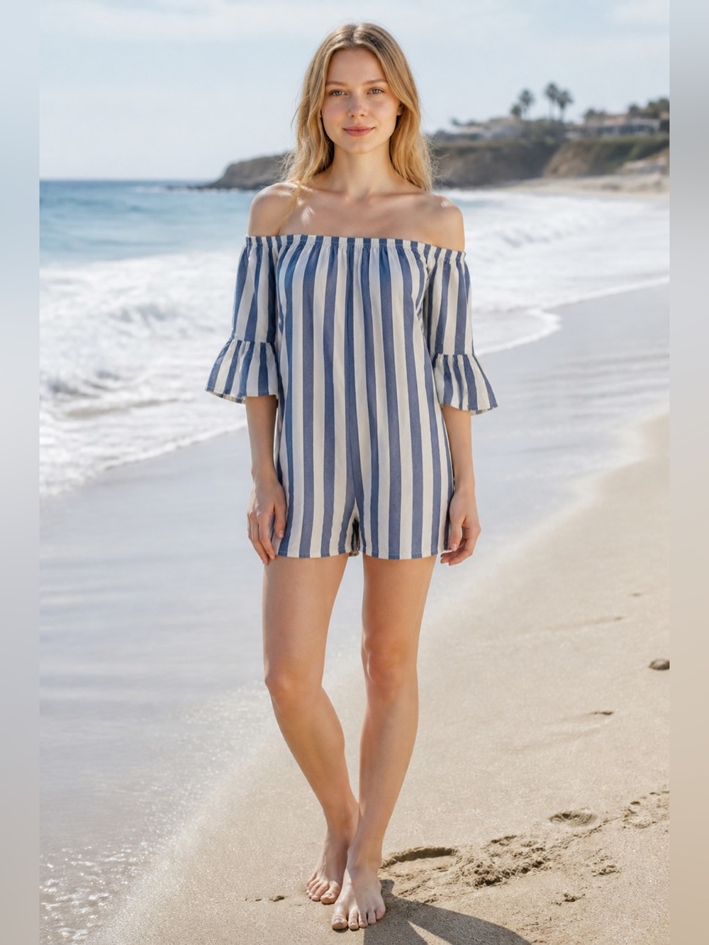 Billabong Striped Romper